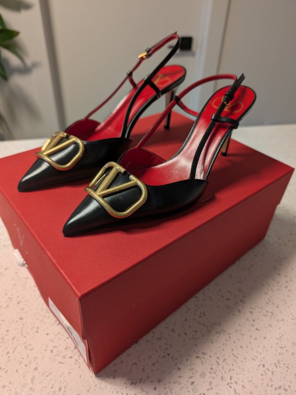 Valentino VLogo Slingback Pumps